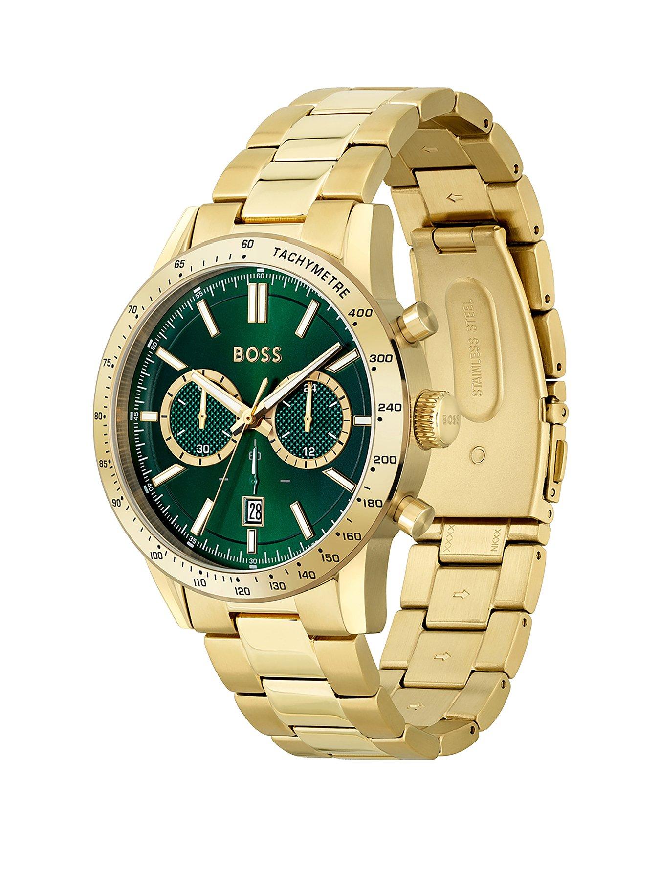 Mens gold outlet boss watch