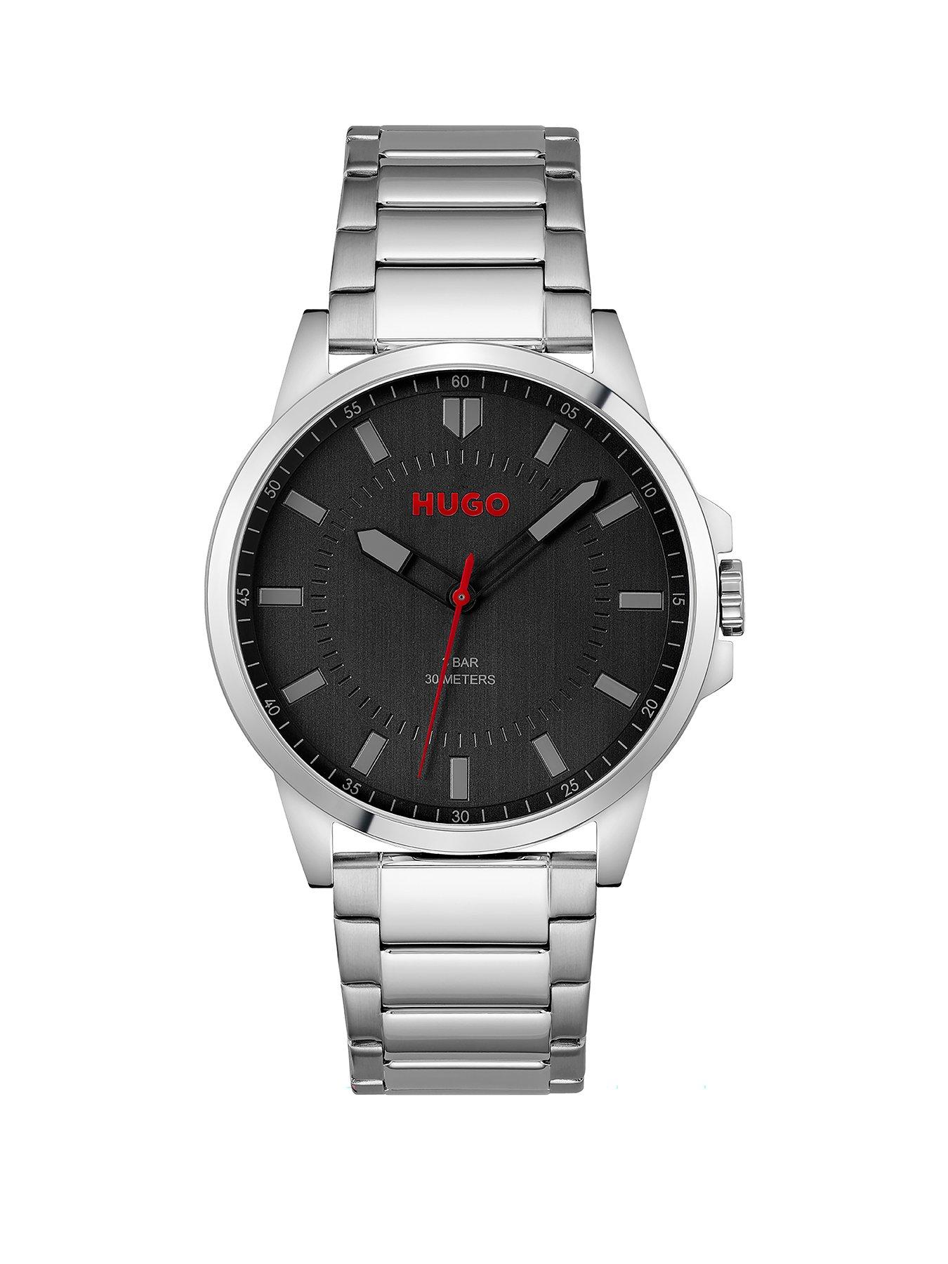 Product photograph of Hugo First Mens Watch from very.co.uk