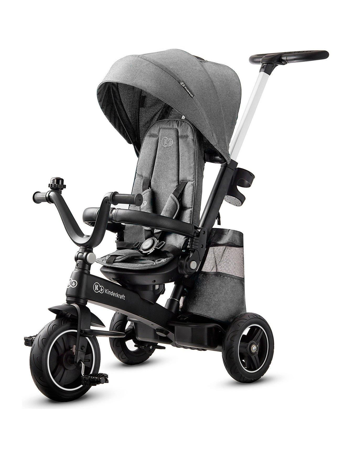 Kinderkraft Easytwist Tricycle Platinum Grey Very