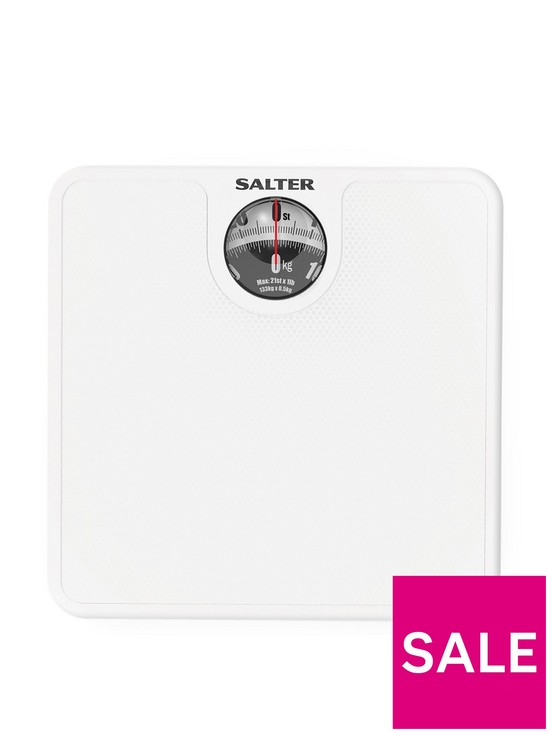front image of salter-large-dial-mechanical-bathroom-scales