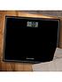  image of salter-black-compact-glass-electronic-bathroom-scale