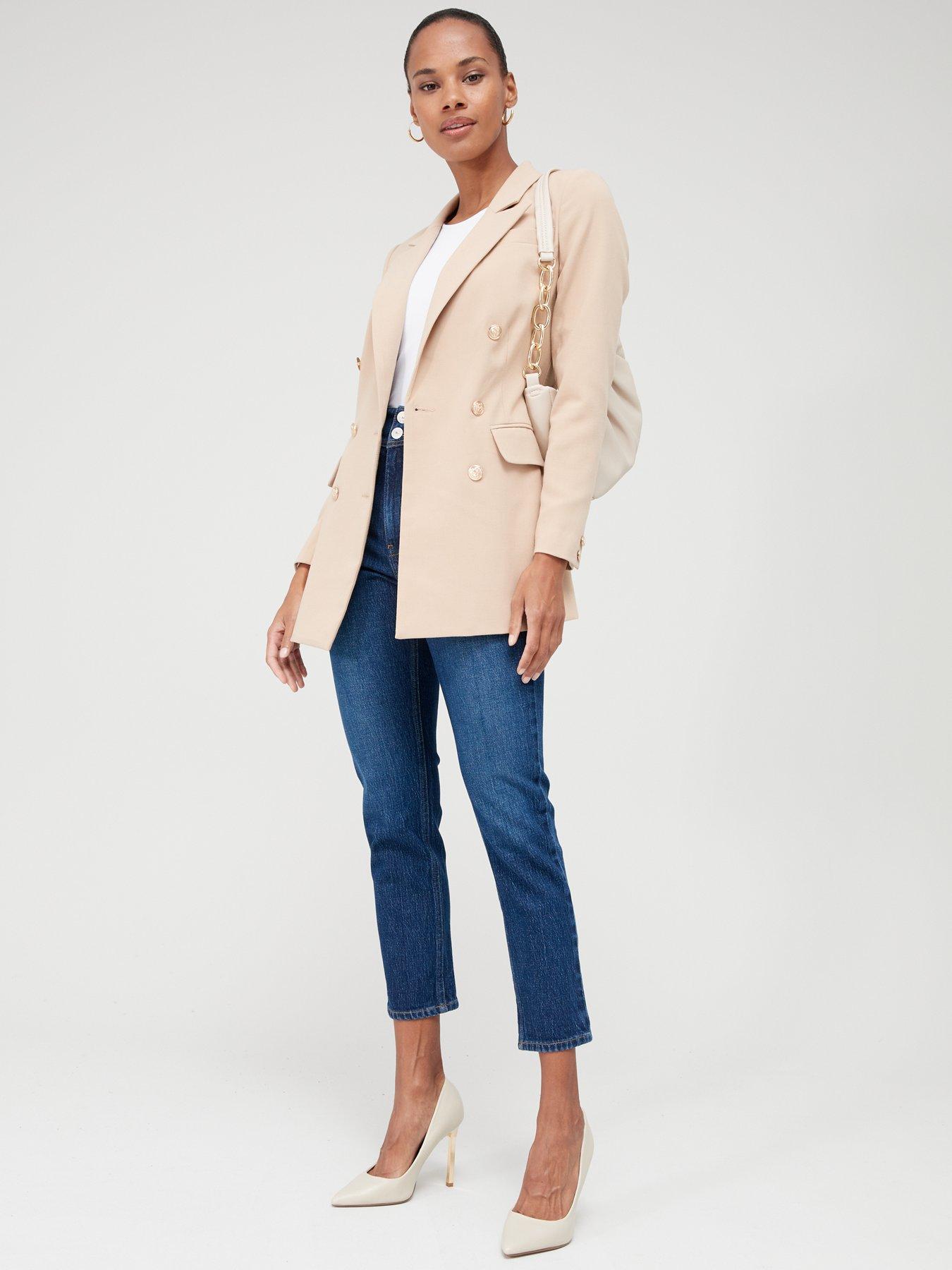 V by Very Longline Military Jacket - Camel 