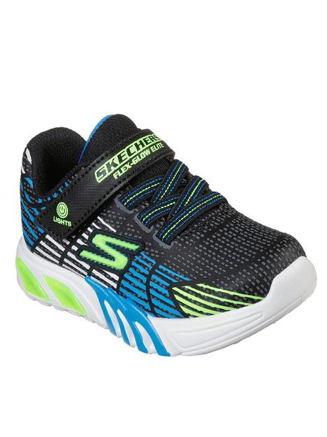 skechers-boys-toddler-gore-strap-lighted-trainer-with-3d-print-upper