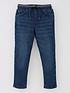  image of mini-v-by-very-boys-knitted-waistband-jeansnbsp--mid-blue