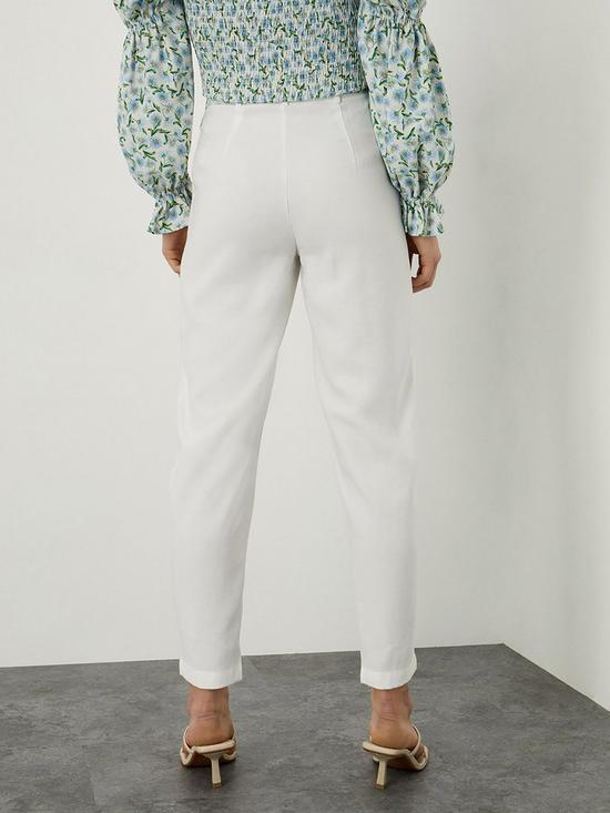stillFront image of monsoon-sustainable-tapered-trouser-ivory