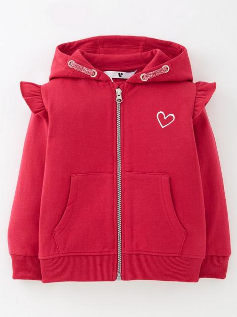 everyday-girls-essentialnbspfrill-hoodie-raspberry