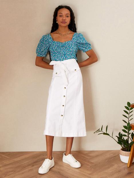 monsoon-button-through-denim-skirt