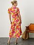  image of monsoon-oskananbspfloral-wrap-dress-in-sustainable-viscose-yellow