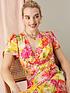  image of monsoon-oskananbspfloral-wrap-dress-in-sustainable-viscose-yellow