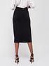  image of v-by-very-knot-detail-midi-skirt-black