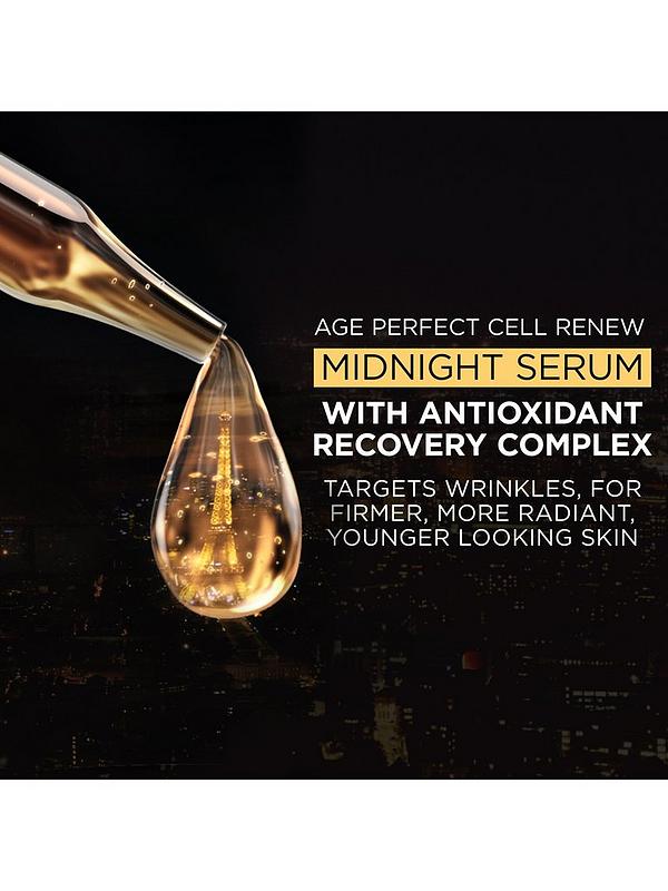 Image 4 of 5 of L'Oreal Paris Midnight Serum Cell Renew Age Perfect Anti-Oxidant Recovery Complex Night Serum (30ml)
