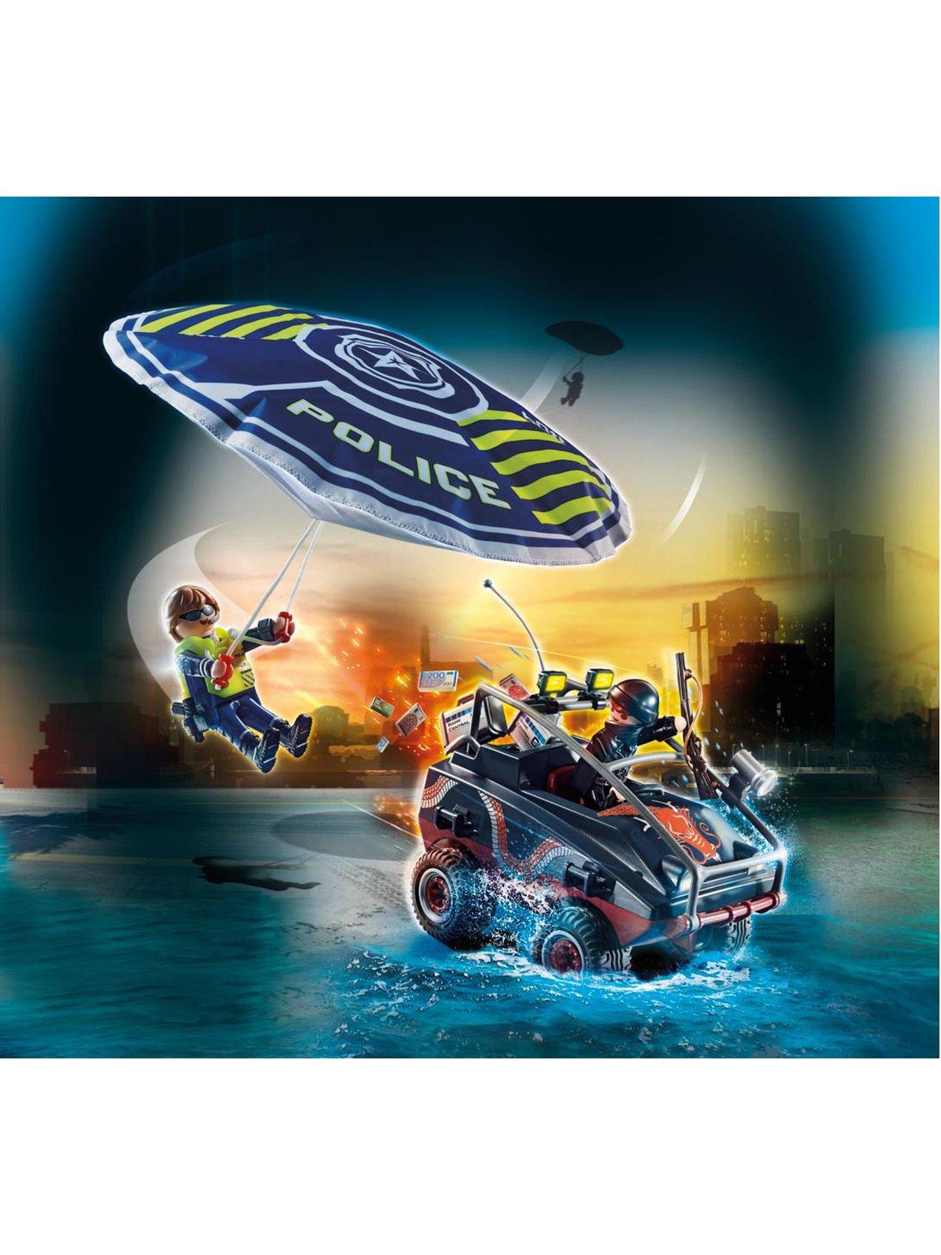 Playmobil 70781 City Action Police Parachute with Amphibious Vehicle ...