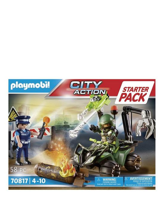 front image of playmobil-70817-police-training-starter-pack