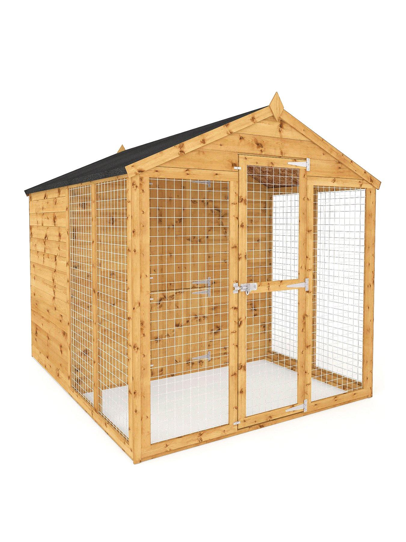 MERCIA 8 x 6 Staffordshire Dog Kennel  &  Run
