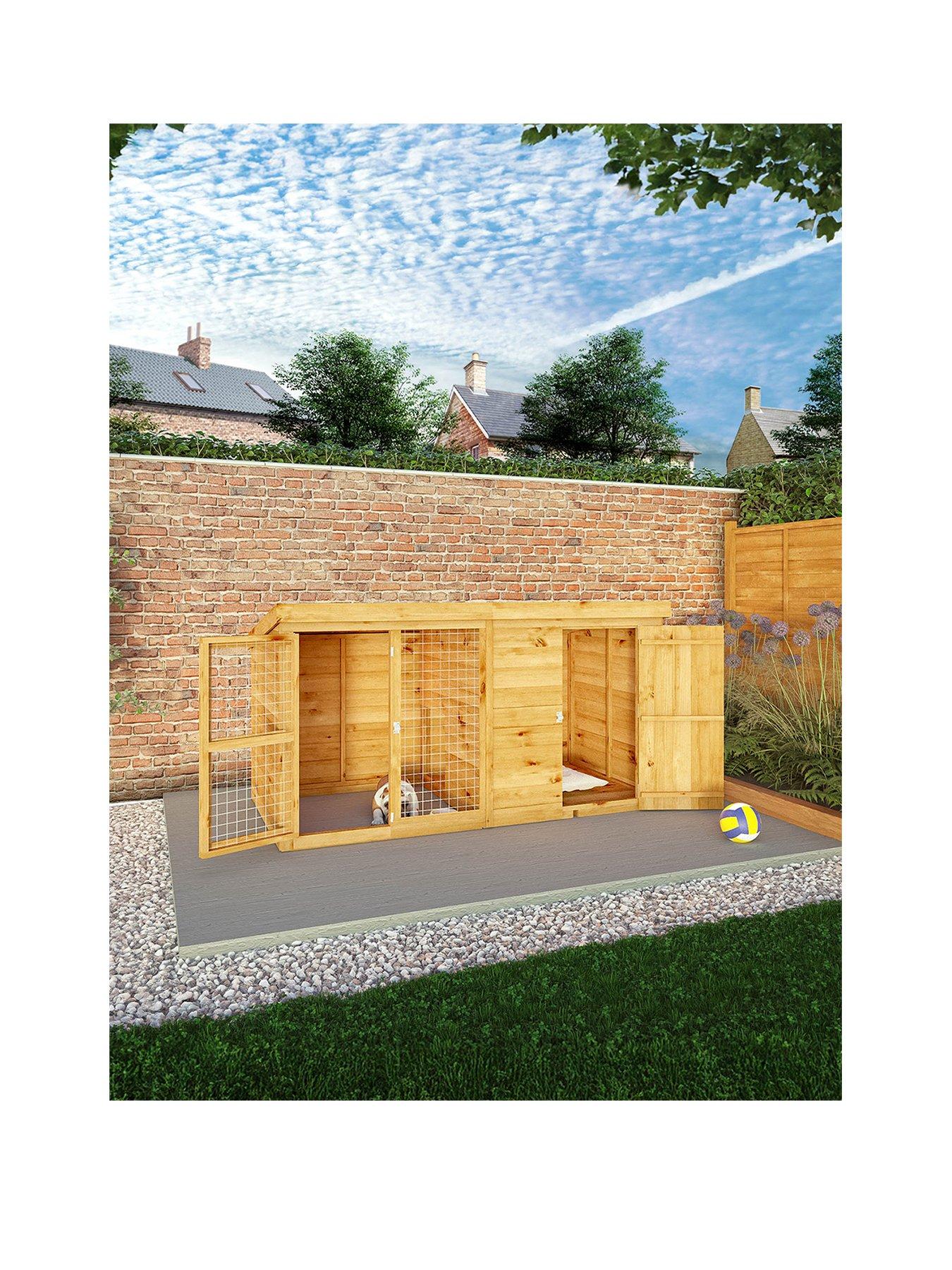 MERCIA 8 x 4 Berkshire Dog Kennel  &  Run