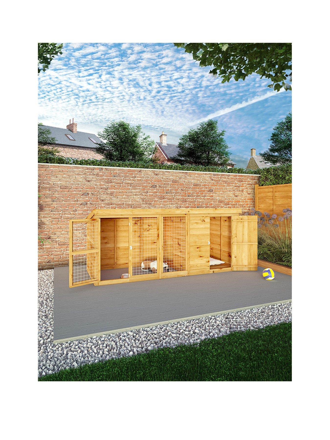 MERCIA 10 x 4 Berkshire Dog Kennel  &  Run