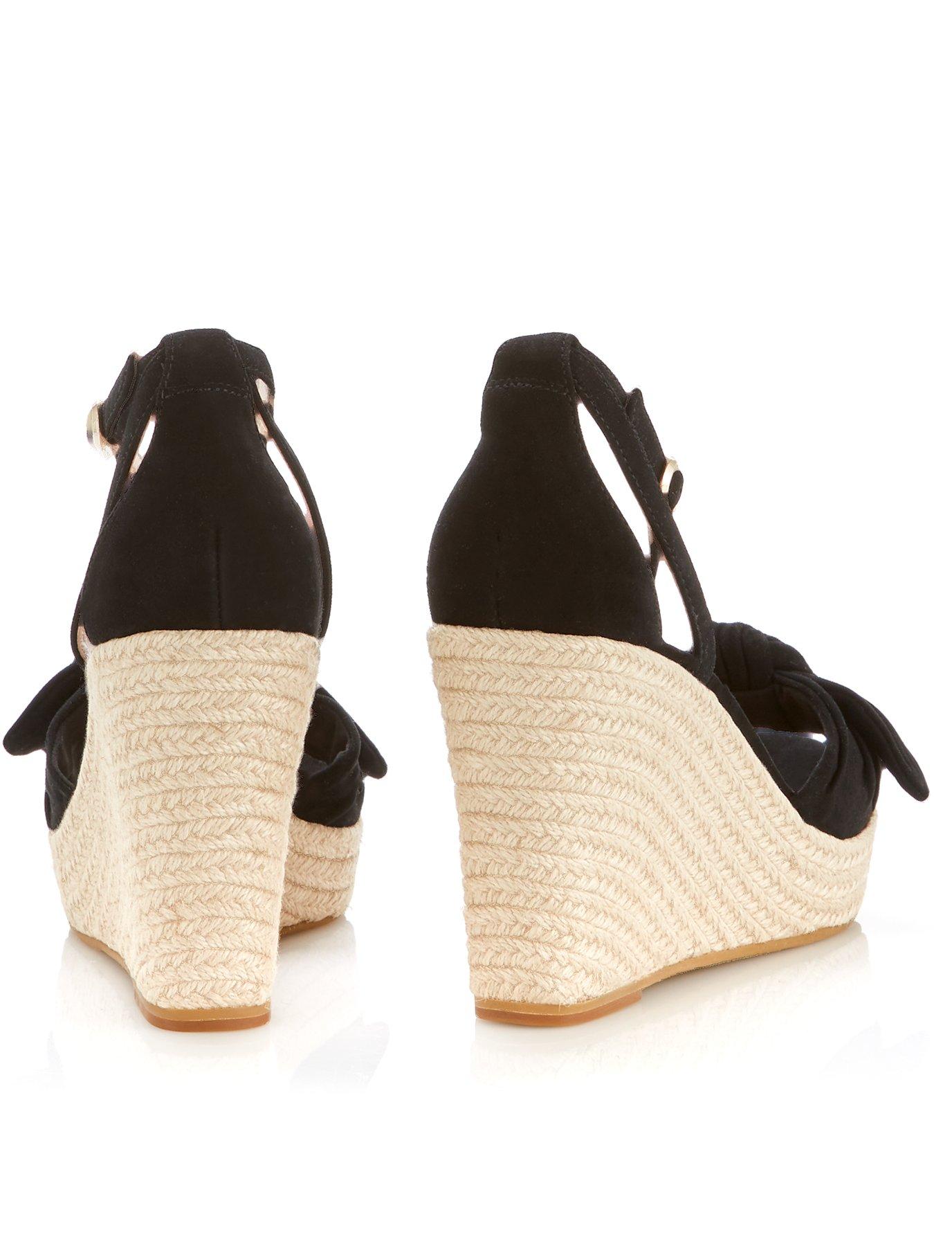 Kate Spade New York Tianna Espadrille Wedges - Black 