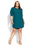  image of city-chic-impulse-vibes-dress-teal