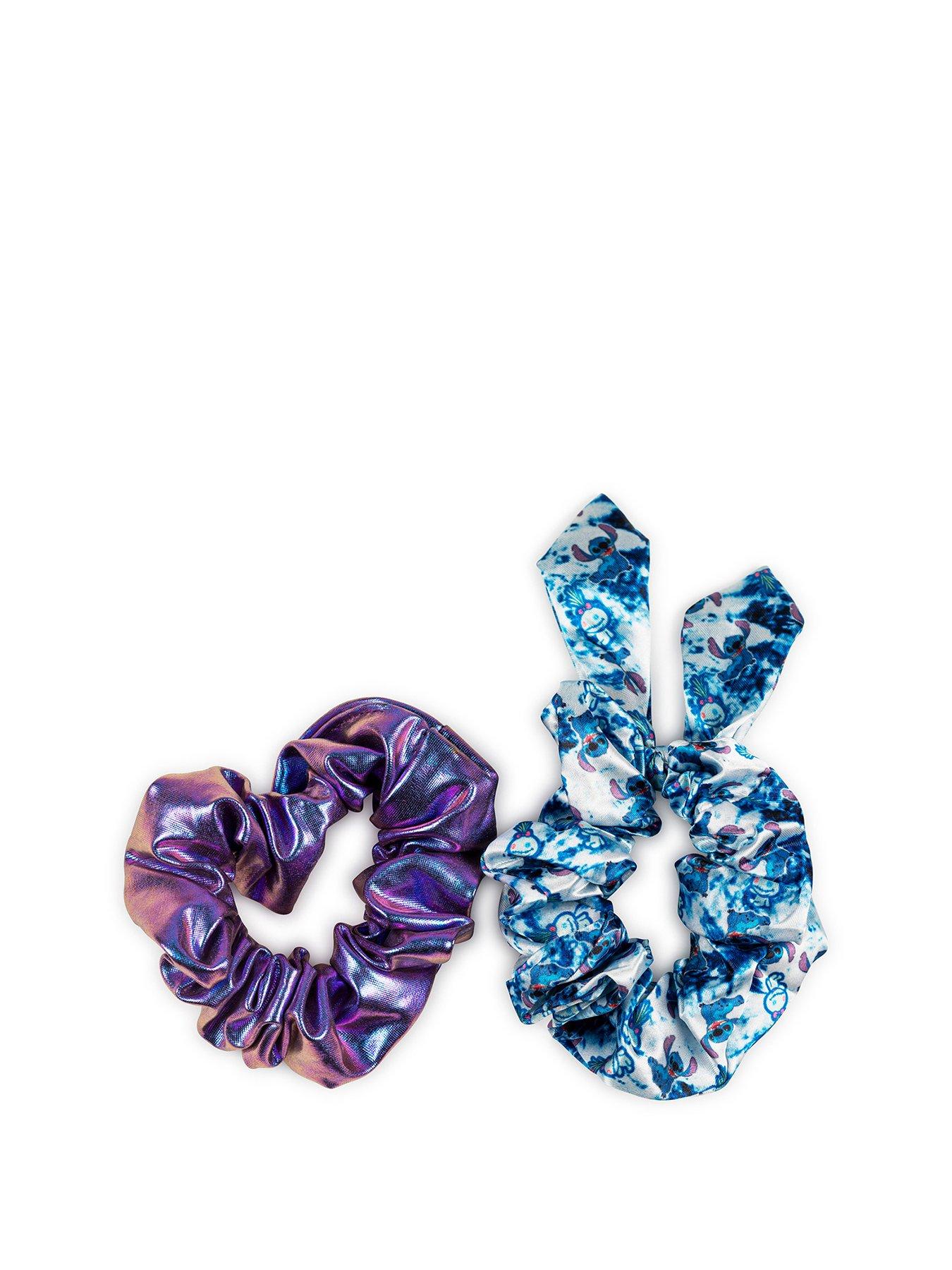 Product photograph of Disney Lilo Amp Stitch Blue Scrunchie Amp Stud Earring Set from very.co.uk