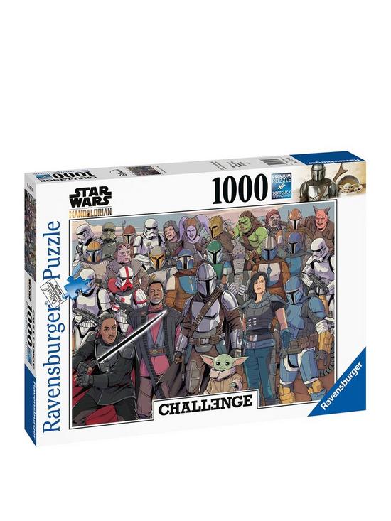 front image of ravensburger-star-wars-the-mandalorian-1000-piece-challenge-jigsaw-puzzle