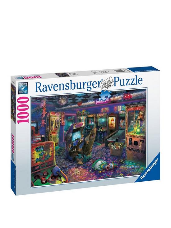front image of ravensburger-forgotten-arcade-1000-piece-jigsaw-puzzle