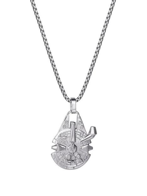 disney-star-wars-stainless-steel-millennium-falcon-pendant-with-box-chain