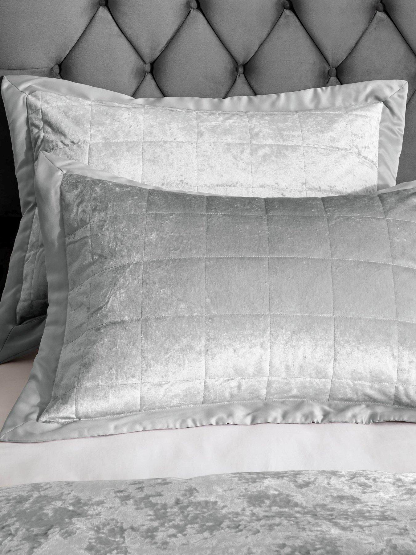 undefined Crushed Velvet Pillowsham Pair