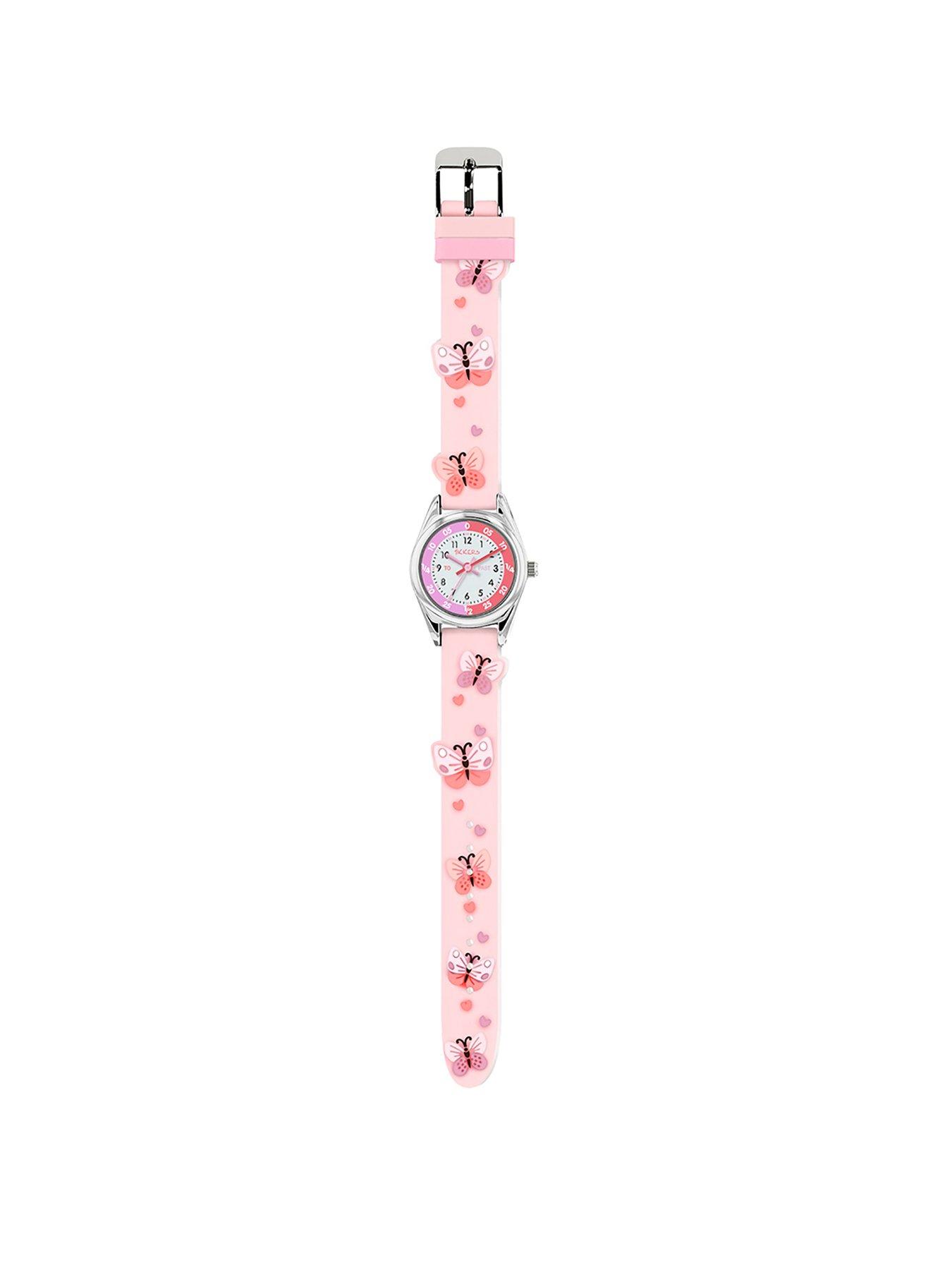 Pink discount butterfly watch