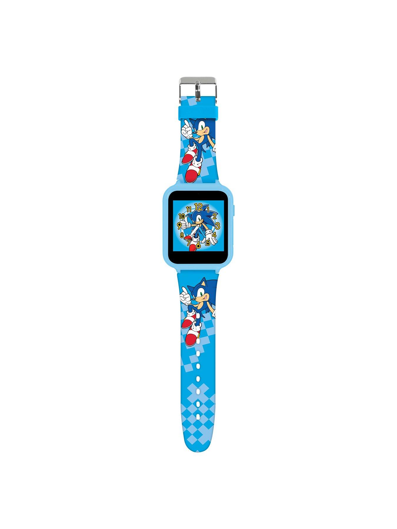 Sonic the Hedgehog Sega Sonic The Hedgehog Blue Silicone Strap Time Teacher  Watch