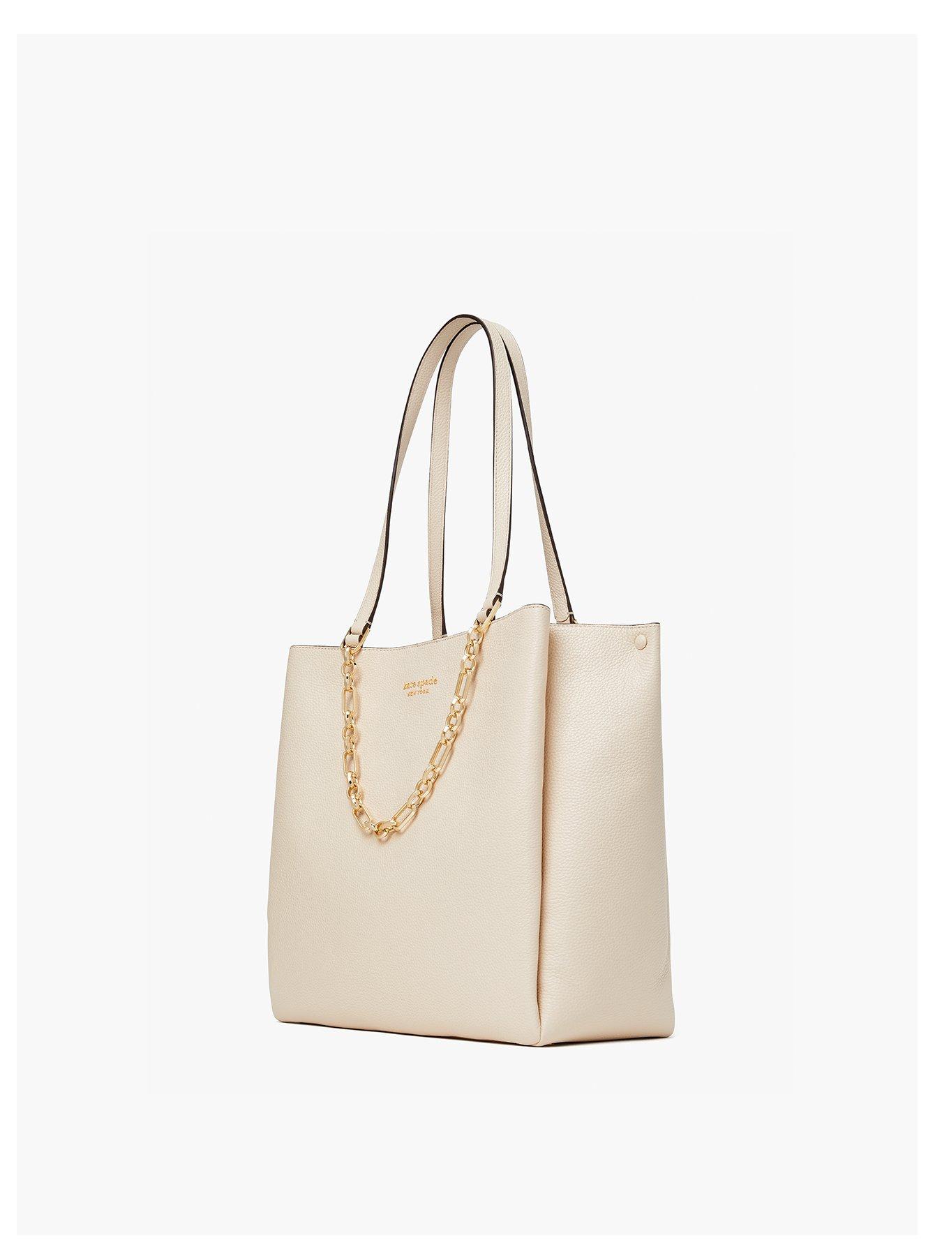 Kate Spade New York Carlyle Pebbled Leather Large Tote Bag - Cream |  