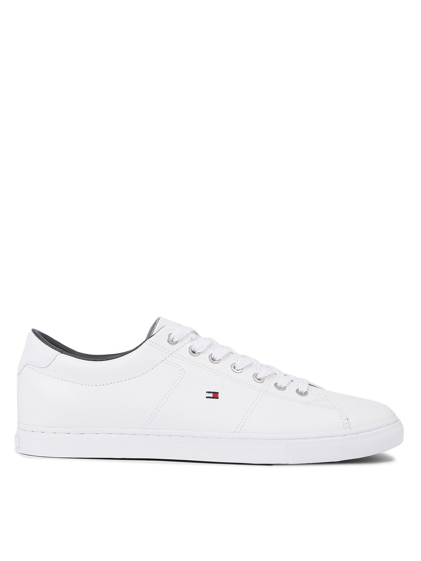 undefined Essential Leather Trainers - White