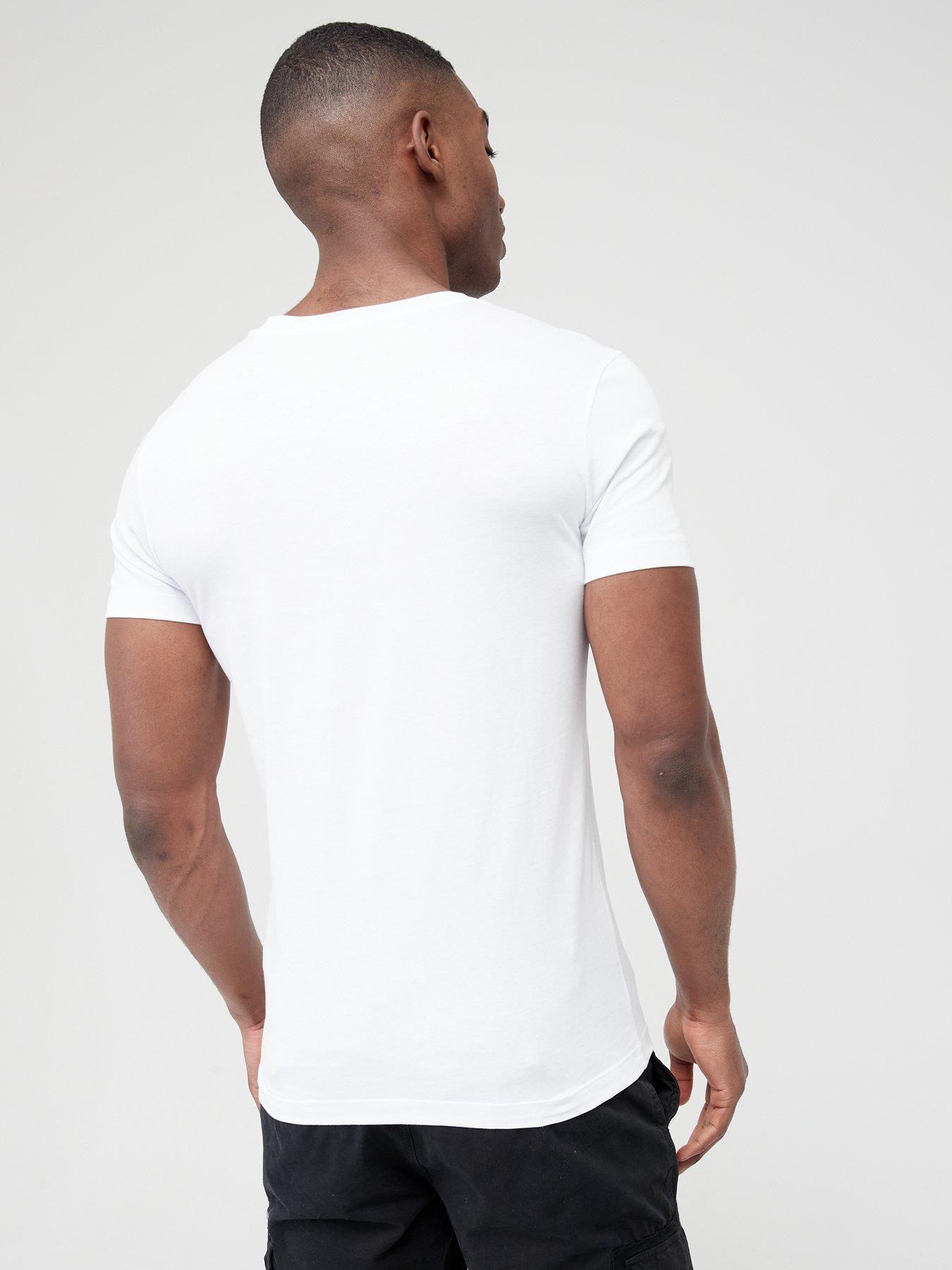 Calvin Klein Jeans monogram logo t-shirt in white, ASOS