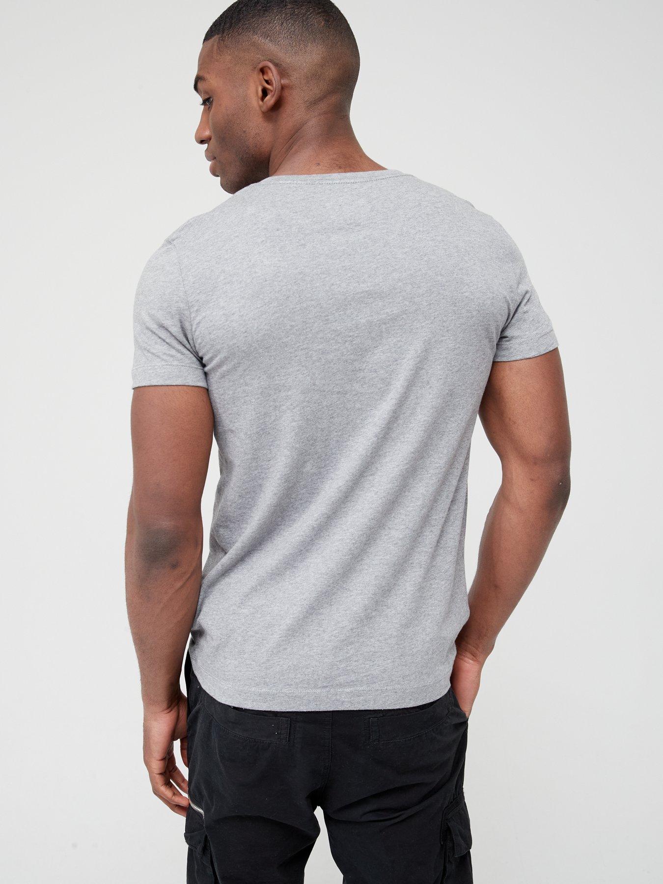 Calvin Klein Jeans institutional back logo long sleeve t-shirt white, ASOS