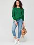  image of fig-basil-fluffy-cable-knit-jumper-ndash-greennbsp