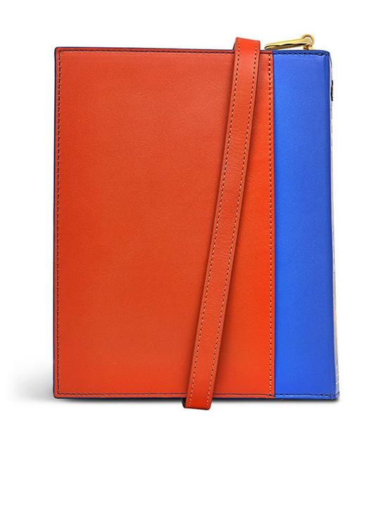 back image of radley-queens-jubilee-leather-small-flapover-crossbody-bag-royal-blue