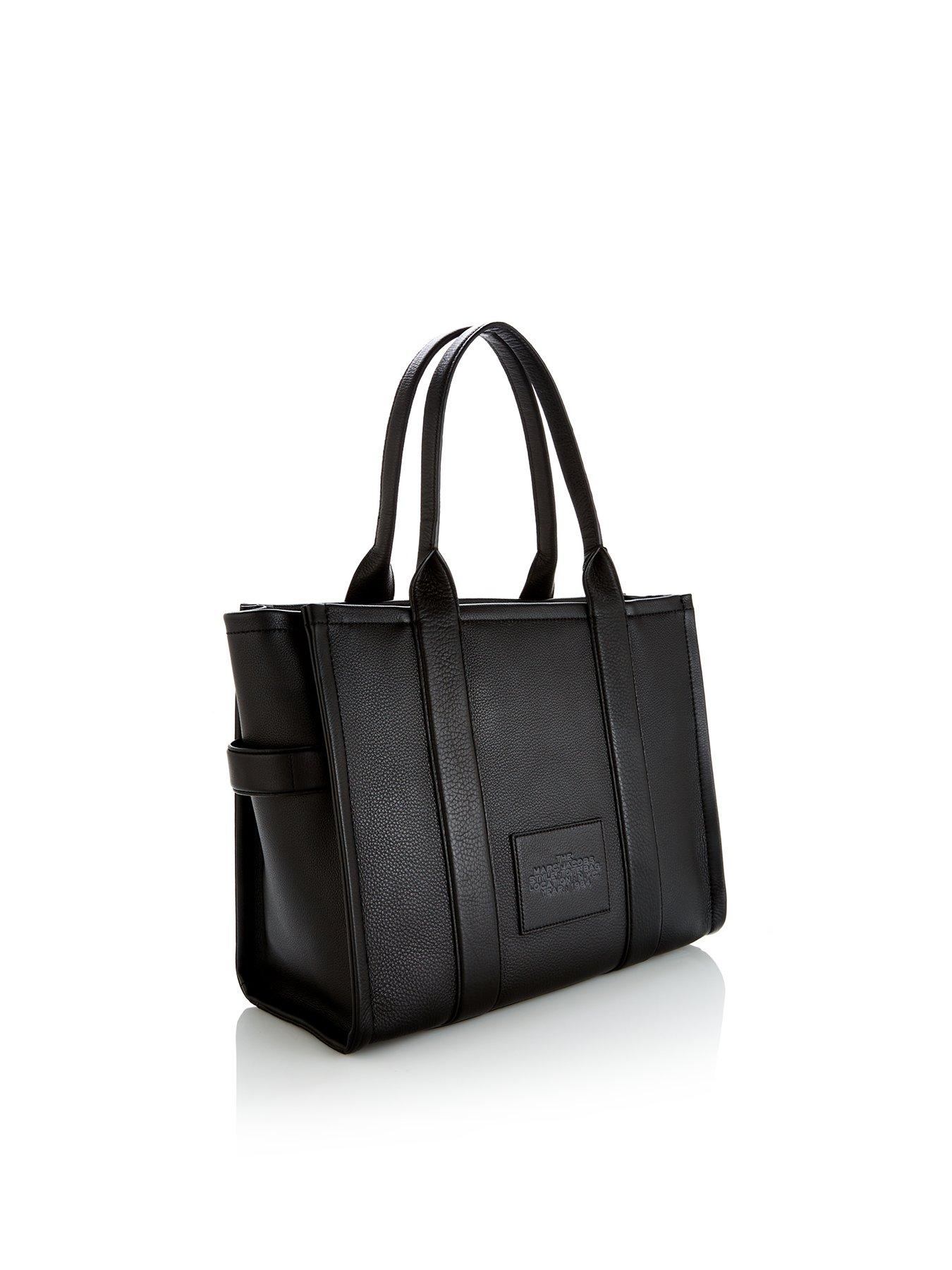 Black leather tote outlet handbags