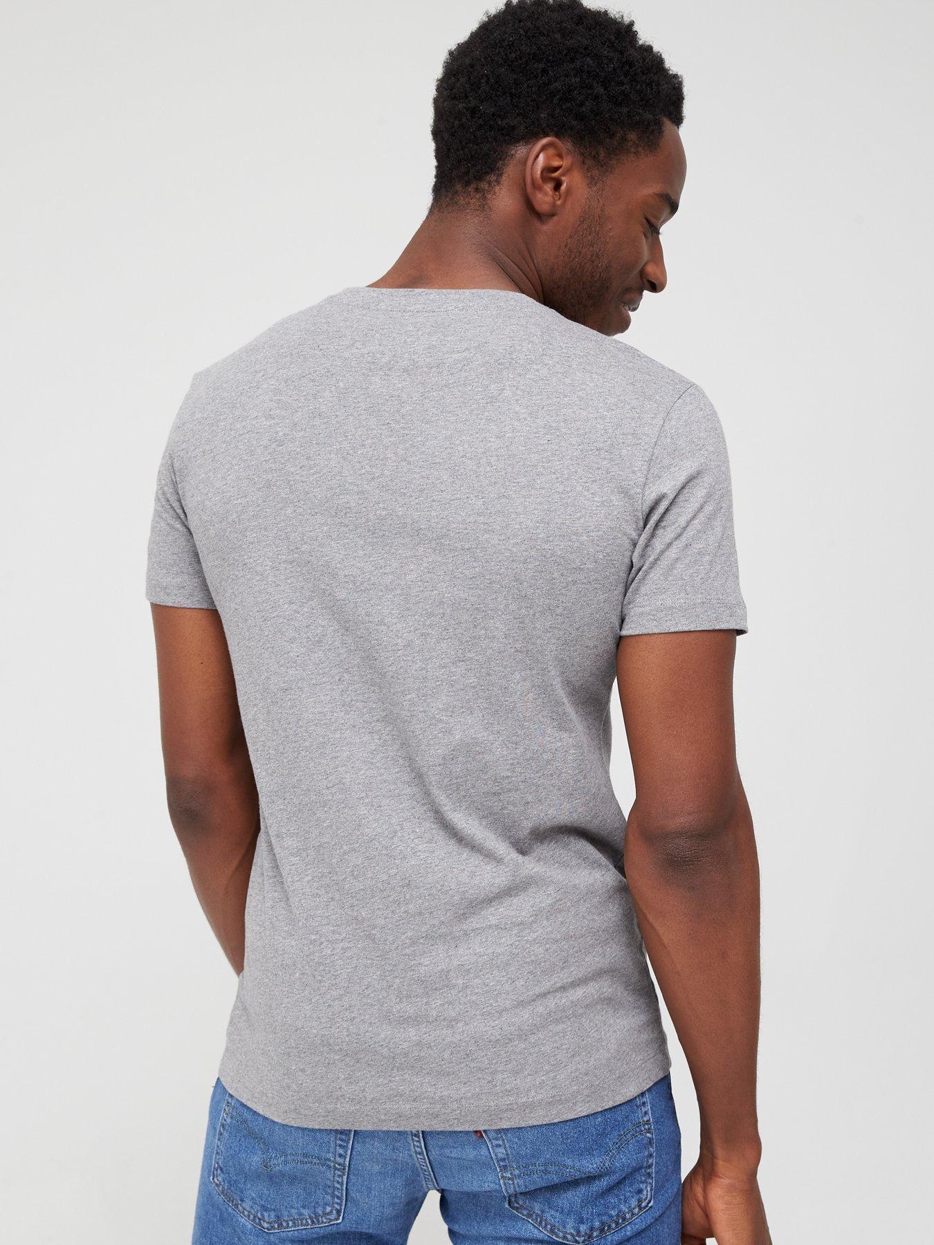 Image 2 of 4 of Calvin Klein Jeans Monogram Logo T-Shirt - Grey