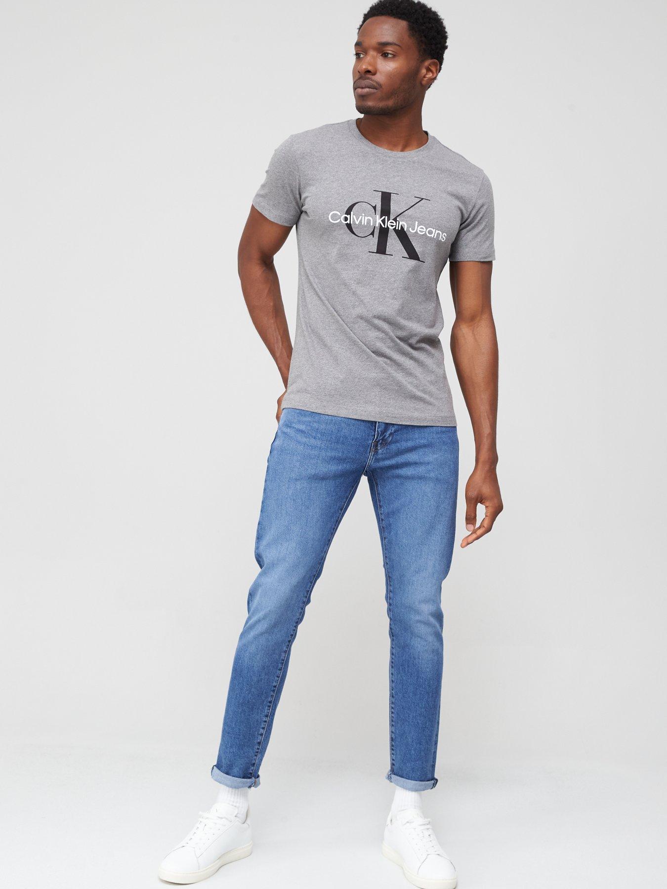 Calvin Klein Jeans Monogram Logo T Shirt White