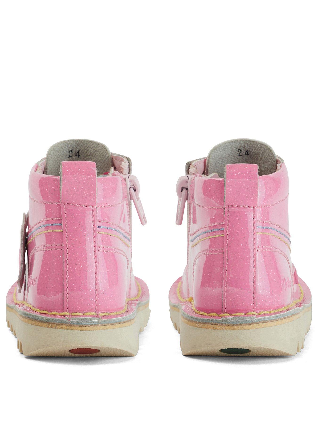  Kickers Toddler Kick Fleur Patent Leather Boot