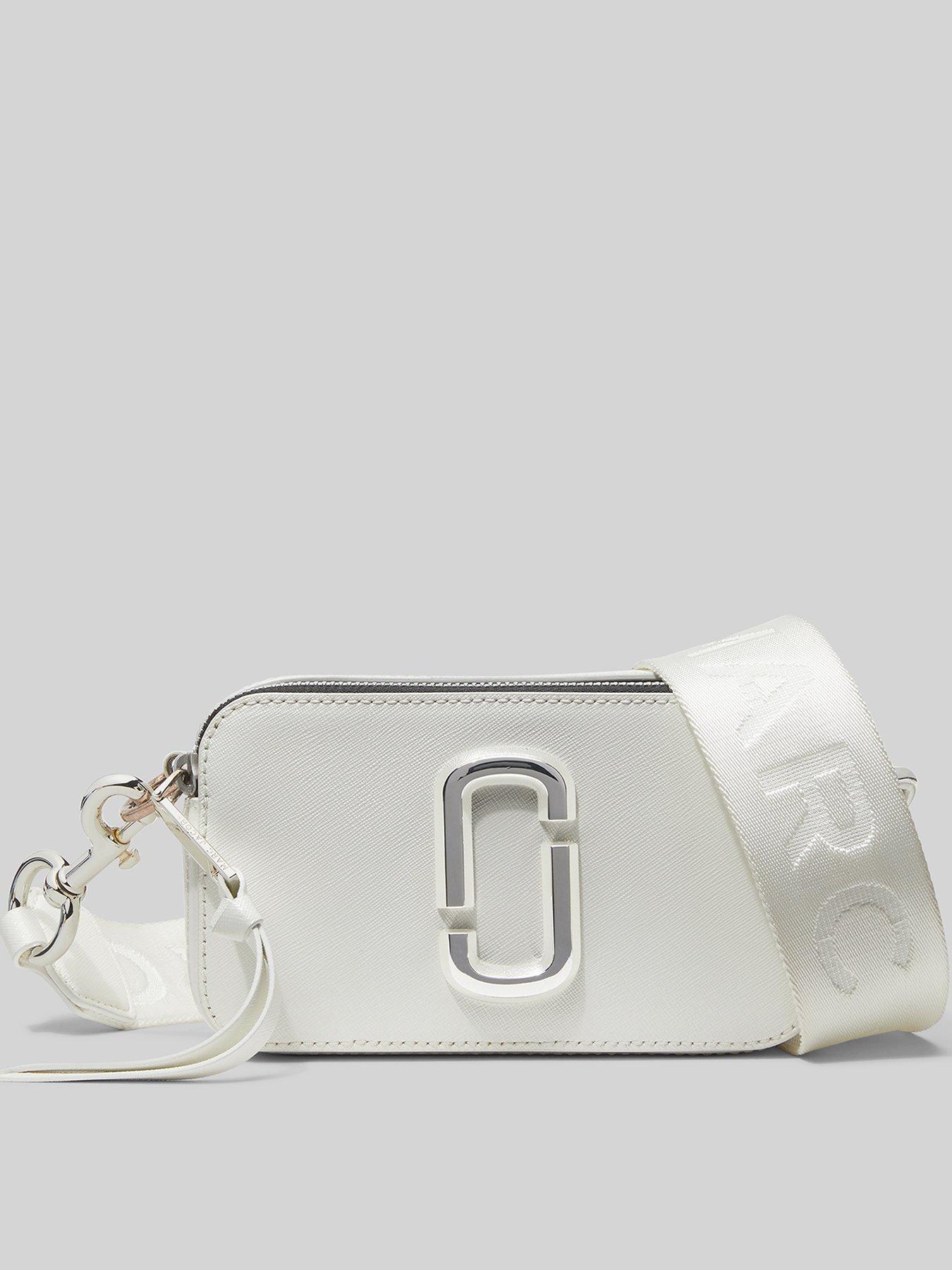 Shop Marc Jacobs The Snapshot Coated Leather Camera Bag