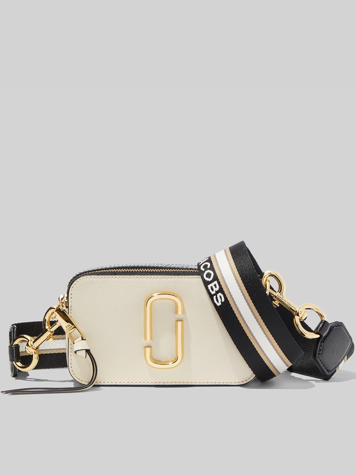 Shop Marc Jacobs The Snapshot Coated Leather Camera Bag