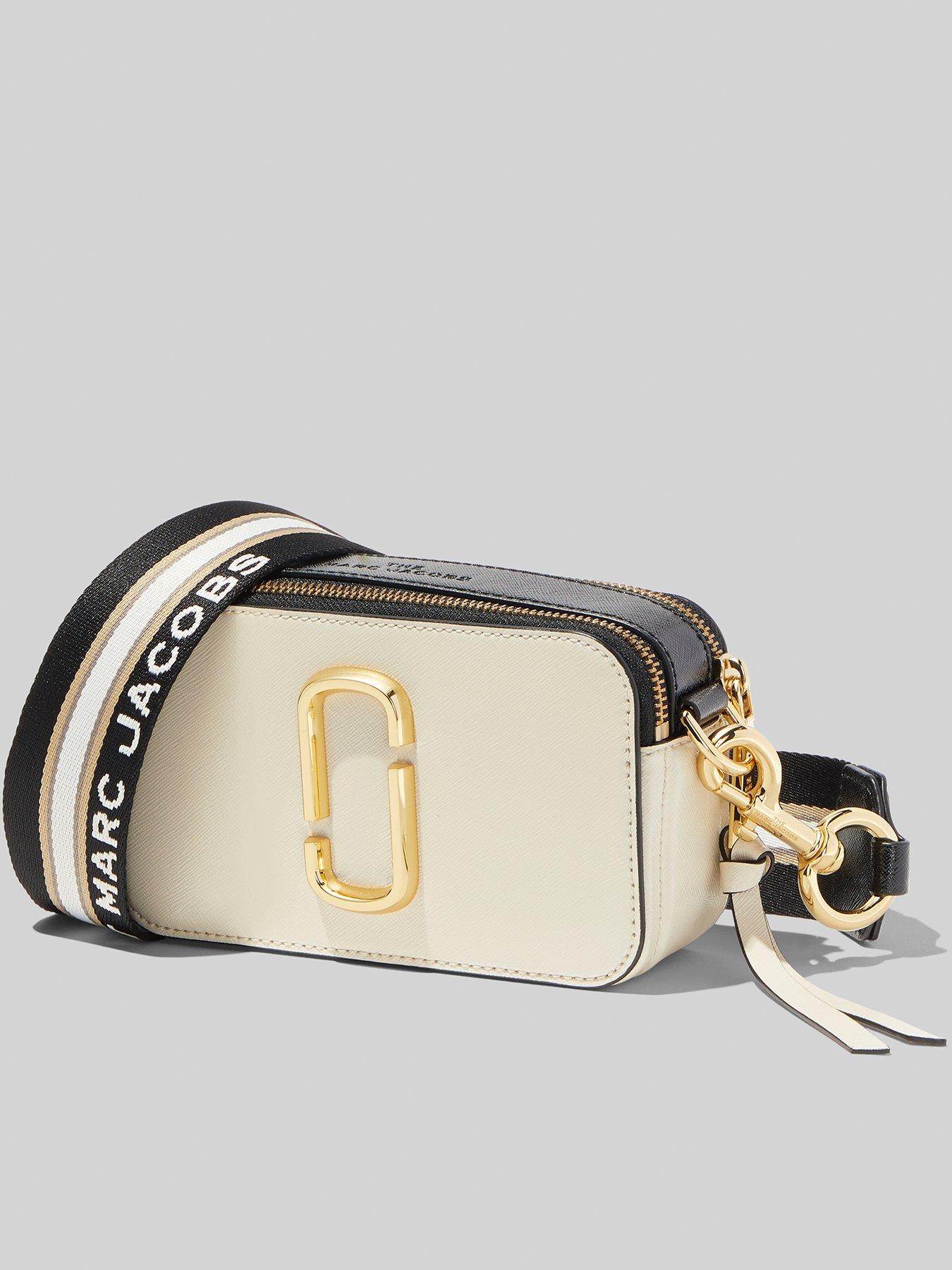 The Snapshot Leather Camera Bag in Beige - Marc Jacobs