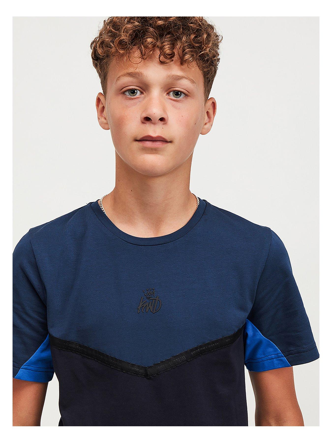 Boys Clothes Junior Dornan T-Shirt - Navy