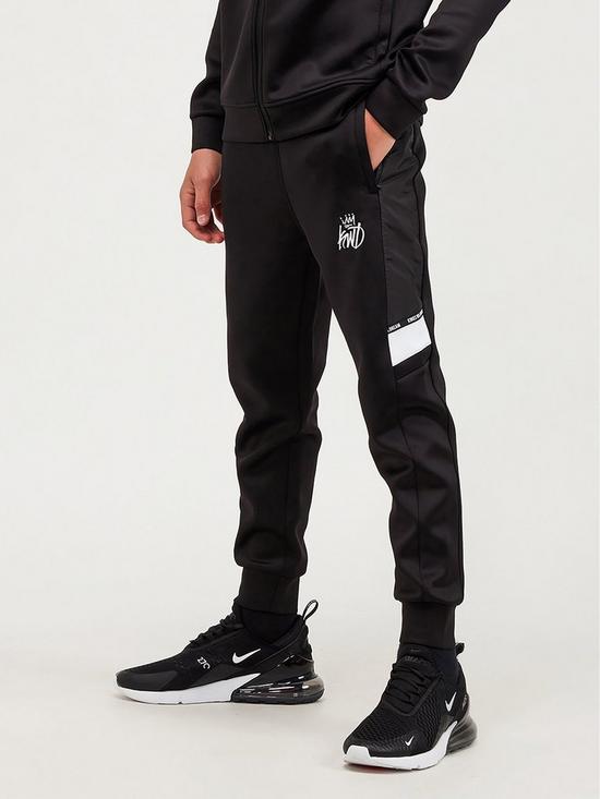 stillFront image of kings-will-dream-junior-hasin-poly-woven-tracksuit-black
