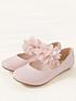  image of monsoon-girls-corsage-bow-ballerina-shoes-pink