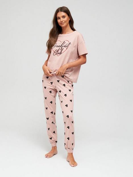 v-by-very-breakfast-club-t-shirt-ampnbspjogger-pyjama-set-pink-heart-print