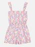  image of accessorize-girls-ditsy-floral-print-playsuit-multi