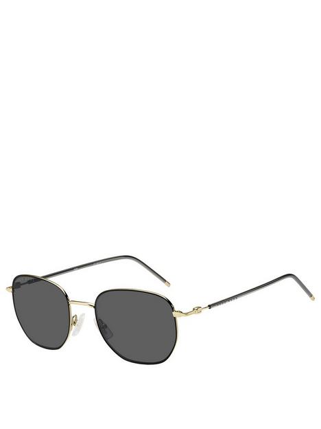 hugo-round-frame-metal-sunglasses-grey