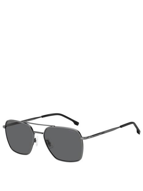 boss-square-frame-metal-sunglasses-grey
