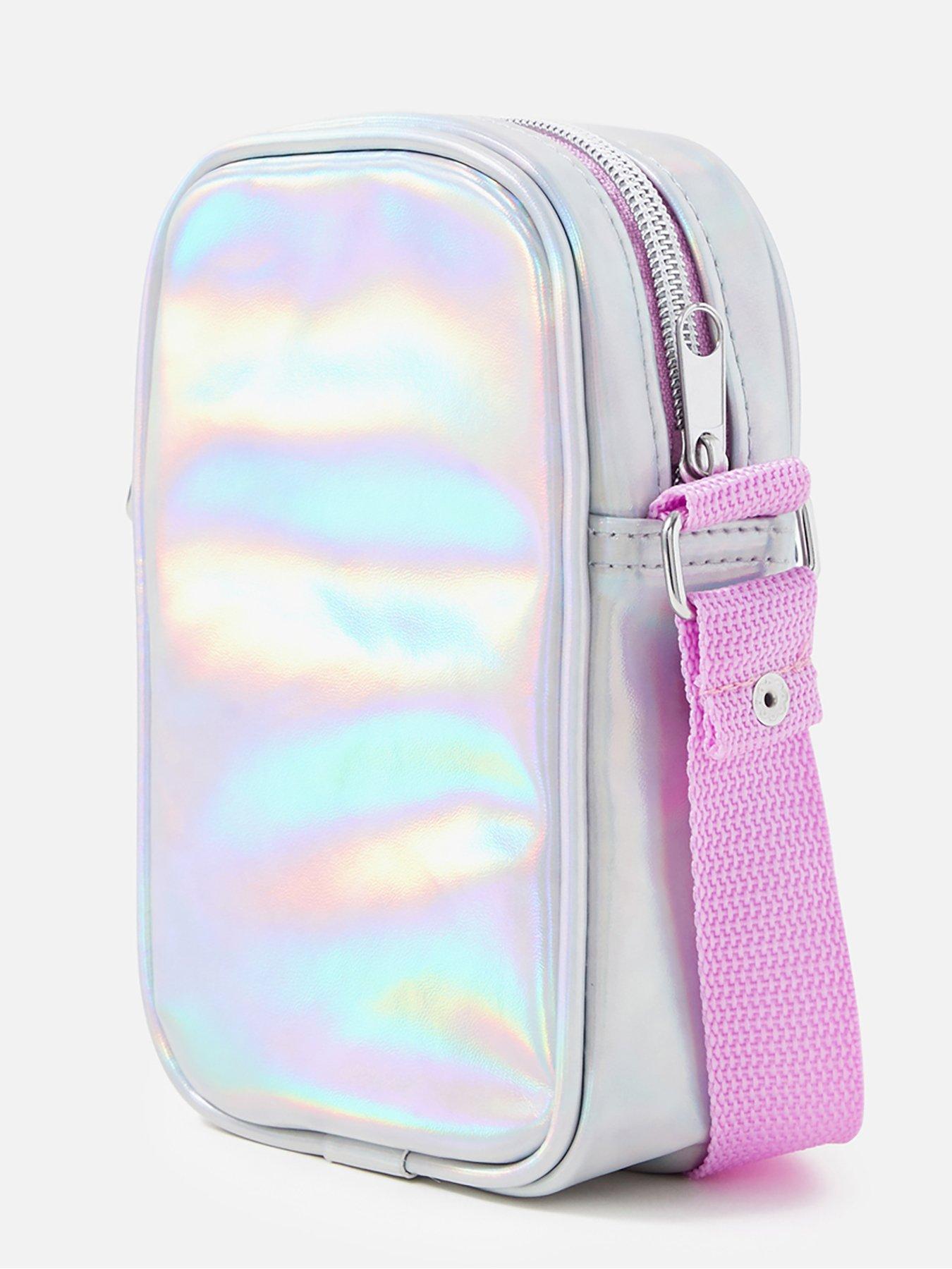 Accessorize Girls Sequin Mobile Phone Bag Silver very.co.uk